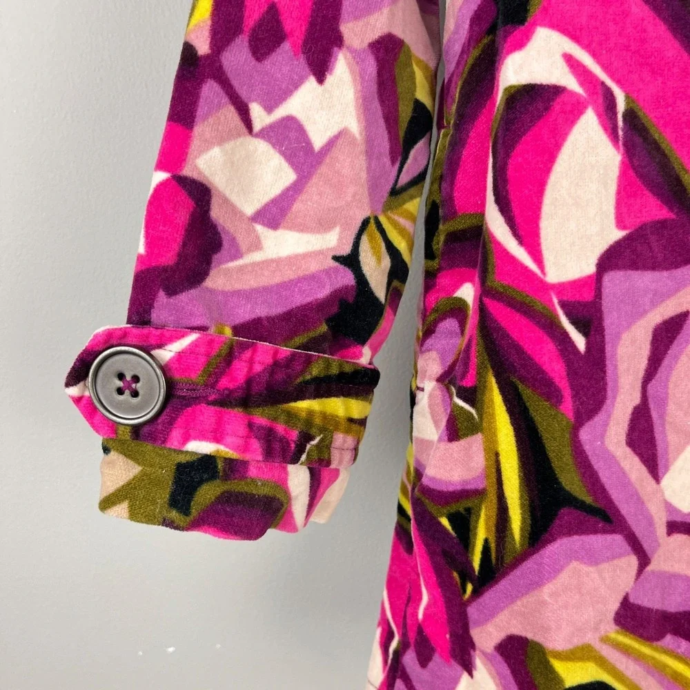 Missoni for Target Girls Velvet Jacket Coat Size XS 4 Multicolor Double Breasted